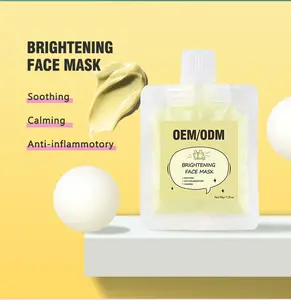 Logotipo personalizado Private Label Máscara De Argila Máscara Facial De Lama Clareamento Bentonite Extrato De Cuidados Com A Pele Máscara De Argila Facial