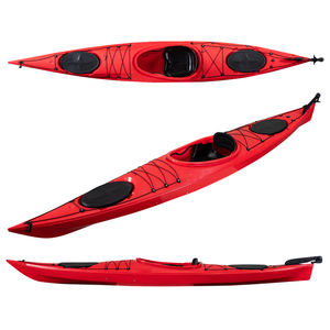 KUER-kayak de mar de 4,2 m, kayak de alta calidad, 14 pies, no inflable, canoa de plástico LLDPE con paletas - Product Image 1