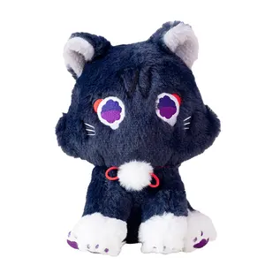 Cute Anime Scaramouche Cat 25cm Genshin Impact Wanderer Pet Cosplay Stuffed Genshin Impact Plush Doll for Kids Girl