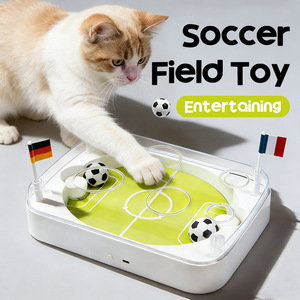 Jouet de football intelligent pour chat, balle interactive activée par le mouvement pour jouer en intérieur et stimuler la mentalité - Product Image 1