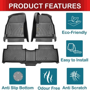 Custom All Weather 3D 5D 7D <b>Tpe</b> Car Floor Mats Rubber Trunk Car Carpets Foot Floor Mats - Product Image 2