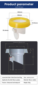 Anneau de cire de toilette flexible <span class=keywords><strong>anti</strong></span>-collation moderne Installation facile Drain de 3 pouces WPF109 Accessoire de salle de bain Offres Spéciales - Product Image 6