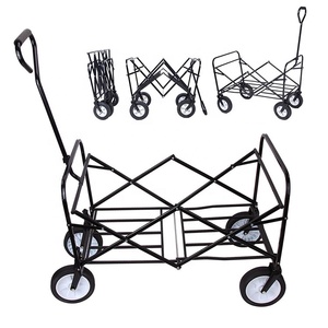 Vườn Gấp giỏ hàng kim loại <span class=keywords><strong>Wagon</strong></span> Chất lượng cao di chuyển cán xe đẩy bánh công suất lớn <span class=keywords><strong>Wagon</strong></span> - Product Image 4