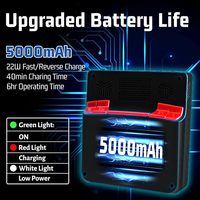 Console de jeu vidéo rétro portable E5P Arcade 5 pouces version Air 2025 avec Wi-Fi et 15 000 jeux
