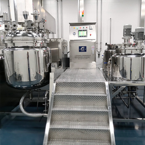 Chân không <span class=keywords><strong>homogenizing</strong></span> nhũ hóa trộn Tank Mayonnaise làm máy với lưu thông mỹ phẩm Mặt Kem homogenizer Mixer - Product Image 6