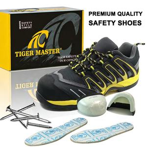 Zapatos de Seguridad Deportivos S1P para Hombre, a la Moda, con Puntera de Composite Antiestática y Anti-Pinchazos, Suela de Goma EVA Antideslizante Resistente al Aceite para Senderismo - Product Image 3