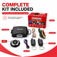 Kit de Alarma Antirrobo para Vehículo MP900, 12V, Bloqueo y Desbloqueo de Puertas a Distancia, Arranque y Parada del Motor con Botón, Apertura del Maletero con Dos Controles Remotos