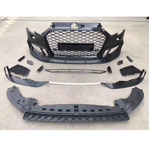 Para Aud I <span class=keywords><strong>A3</strong></span> S3 Body Kit <span class=keywords><strong>2018</strong></span> Accesorio Actualización modificada RS3 Conjunto de parachoques delantero con rejilla 2017-2019 <span class=keywords><strong>Hatchback</strong></span> y sedán - Product Image 1