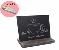 Mini tableau noir portable créatif de haute qualité pour effacer les messages, panneau d'affichage en bois pour la décoration de la maison