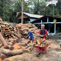 Carbón Vegetal Natural de Primera Calidad, en Trozos, Listo para Asar, Bajo en Ceniza, Origen Indonesia, Empaque Ecológico, Superventas