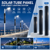 XIUBEN Sechseckiges Vertikales Solarpanel-Rohr 360-Grad-Solar-PV-Modul für LED-Straßenlaternenmasten und Netzunabhängige Beleuchtung