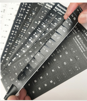 Autocollants de Clavier d'Ordinateur Portable Multilingues en Gros, Lettres de Clavier Universelles pour PC, Espagnol, Arabe, Français