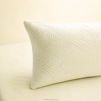 Oreiller long en mousse à mémoire de forme déchiquetée pour dormeurs latéraux, soutien ergonomique du cou, oreiller orthopédique pour lit, logo personnalisé, hôtel