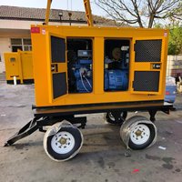 Générateur diesel insonorisé de 50 kW avec remorque à 4 roues à vendre