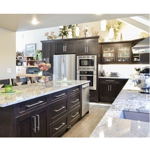 ตู้ครัวสำเร็จรูป CANA แบบโมเดิร์นสีน้ำตาลเข้มคลาสสิก ตู้เก็บของแบบโมดูลาร์ เป็นมิตรกับสิ่งแวดล้อม ใช้งานได้หลากหลาย รับประกัน 3 ปี - Product Image 1