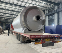 Nouvelle conception de machine de four à déchets réutilisant le pneu de recyclage de pneu à la mini usine de pyrolyse diesel