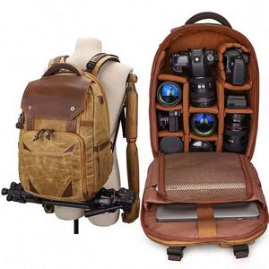Sac à dos pour appareil photo vintage, imperméable, avec port USB, grand format, pour ordinateur portable, voyage, échantillon gratuit - Product Image 2