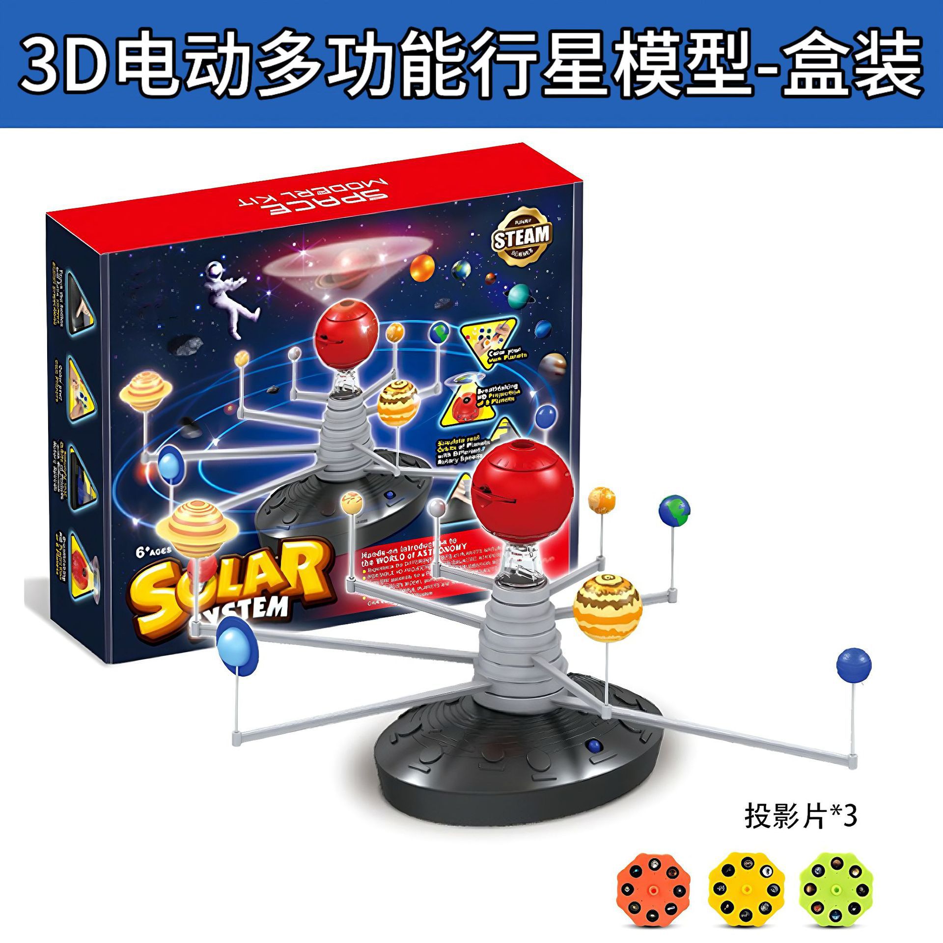 Solar system 3D multifunctional electric planet
