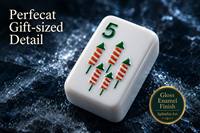 Ensemble de Mahjong de Noël Moderne et Luxueux, Thème Père Noël et Joker, Tuiles en Acrylique, Sapin et Flocon de Neige, Jeu de Société pour la Maison