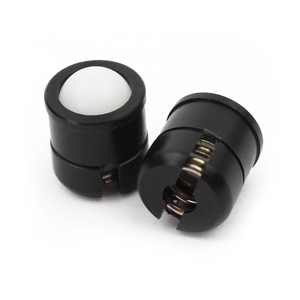 Pit tông màu đen Mùa Xuân POM rãnh trắng bóng đầu pit tông - Product Image 1