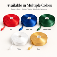 Ruban en satin double face de 6,4 mm, couleur unie, 100 yards, ruban d'ange, ruban en dentelle crochetée pour bouquet de fleurs, emballage de boîte cadeau