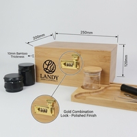 Coffret Humidor Landy en Bambou Écologique avec Serrure à Combinaison et Plateau à Rouler – Vente en Gros, Fournisseur d'Usine, Fournisseur en Vrac