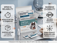 Kit de test antigénique CPV pour chiens, réactif de diagnostic vétérinaire de bonne qualité, prix de gros