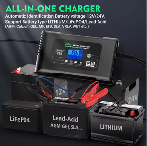 Cargador de Batería HTRC 35A 12V/35A 24V/18A, Cargador Inteligente para Baterías de Plomo-Ácido PB - Product Image 5