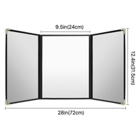 Menu transparent en PVC personnalisé menu A4 livre à la carte liste de boissons gaine coquille menu DIY personnalisé