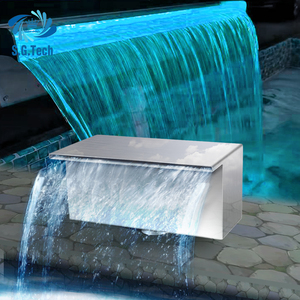 Cascade artificielle <span class=keywords><strong>d</strong></span>'extérieur Mur rideau Écran <span class=keywords><strong>d</strong></span>'<span class=keywords><strong>eau</strong></span> <span class=keywords><strong>Lame</strong></span> <span class=keywords><strong>d</strong></span>'<span class=keywords><strong>eau</strong></span> en acier inoxydable <span class=keywords><strong>Fontaine</strong></span> cascade <span class=keywords><strong>pour</strong></span> piscines - Product Image 2