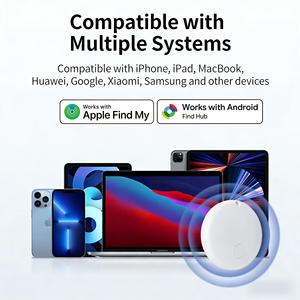 Dual-System GPS-Tracker Ortungsgerät Schlüsselfinder Mini Air Smart Tag für Apple Find My und Google Android Find Hub - Product Image 3
