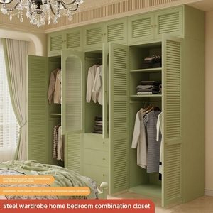 Armario Independiente Convertible de Estilo Francés Retro para Dormitorio, <span class=keywords><strong>Taller</strong></span>, Novedad 2025, Puerta de Acero, Libre de Formaldehído para Niños - Product Image 1