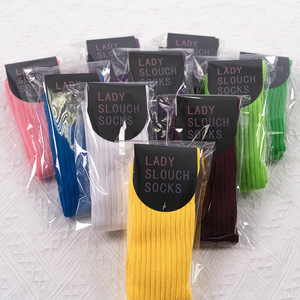 कस्टम मोटा लाल गुलाबी ठोस बुलबुला ढीले लूप आलसी कपास लंबी ट्यूब टेरी कैजुअल महिलाओं के मोजे - Product Image 5