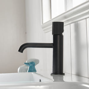 Zeitgenössischer Wasserhahn Badezimmer mischer Wasserhahn Deck montiert Waschtisch armatur Messing Mattschwarz Waschtisch armatur - Product Image 2