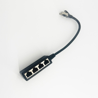 RJ45 1 macho a 4 hembra LAN Ethernet Socket 2/3 Puerto Splitter Ethernet Cable extensor de red Cable adaptador Accesorios