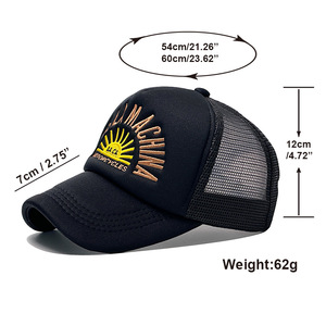 <span class=keywords><strong>Gorra</strong></span> Trucker de 5 Paneles Estilo Retro Americano con Bordado de Letras DXM, Gorras Trucker de Malla Transpirable para Hombre - Product Image 2