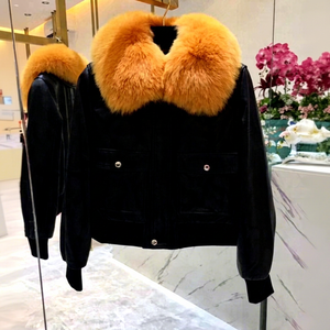 New Women Waterproof Bomber-Parkas Fashion Cotton Coat Winter <b>Jacket</b> Women Fur-Collar Outerwear-Warm Short-Coats <b>Jackets</b> - Product Image 1