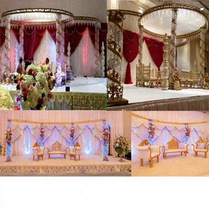 Venta caliente nuevo cristal boda Mandap lujo indio boda cristal Mandap decoración boda real cristal platino Mandap Reino Unido - Product Image 1