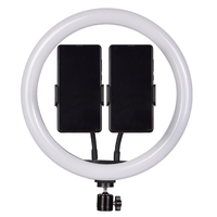 Lumière annulaire professionnelle de CL-12 avec 2 supports de téléphone flexibles 10w lumière annulaire utilisée dans le flux en direct, l'enregistrement vidéo et d'autres s