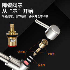 Grifo de Cocina Monomando de Acero Inoxidable 304 Morning Dew, con Manguera Flexible para Balcón - Product Image 4