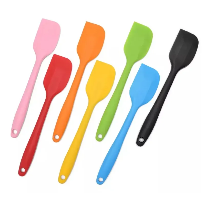 Factory Silicone Heat Resistant Spatulas Scraper Non-stick Cake Cream Baking Spatula Set