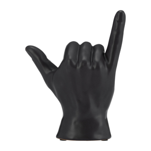 Scultura decorativa a forma di mano, oggetto in ceramica moderno per la casa, il bagno, il soggiorno, la mensola, il tavolino da caffè. - Product Image 4