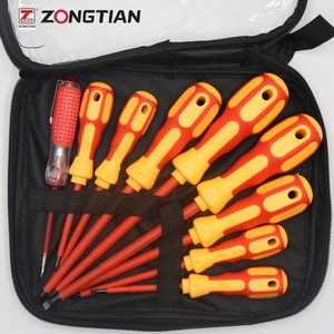 Magnetic Insulated <b>Screwdriver</b> <b>Set</b> Phillips Flathead 9 In 1 Industrial Grade Electrical Safety Tool <b>Set</b> - Product Image 3