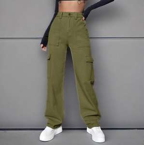 Cotton Sporty Design <b>Ladies</b> Casual Trouser Woman Clothes <b>Pants</b> Women High Waisted Trousers cargo <b>pants</b> women - Product Image 1