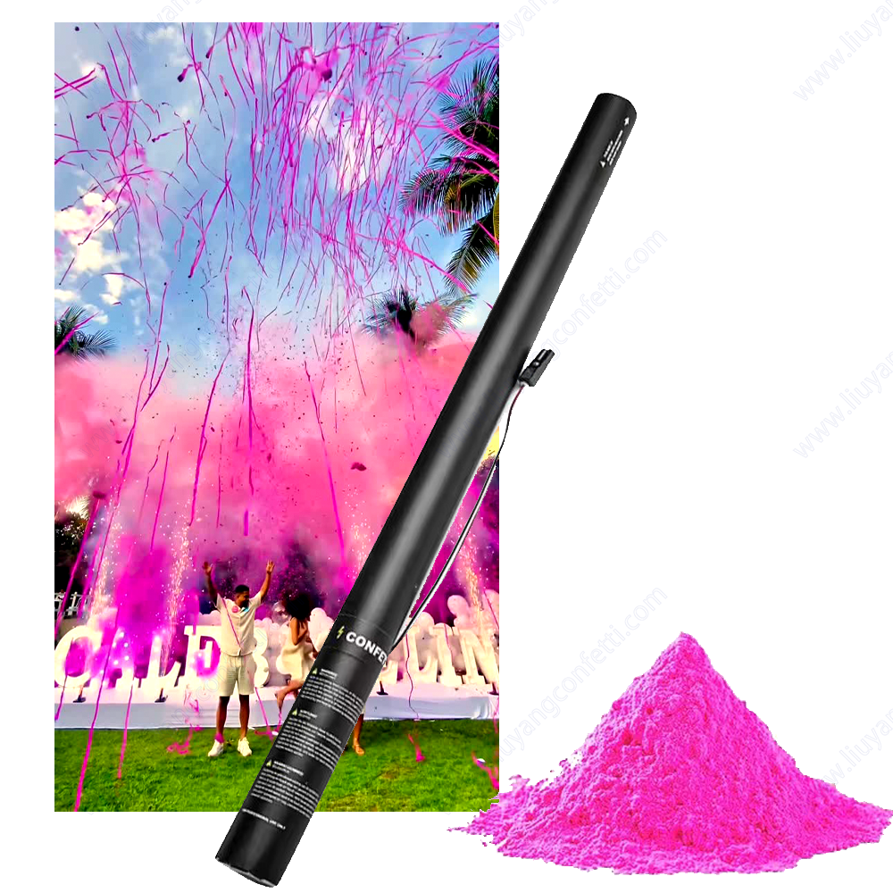 Serpentin rose + Poudre 50 pièces