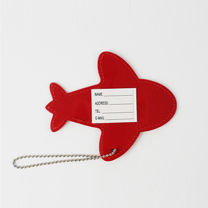 Etiqueta de Equipaje con Forma de Avión, de Cuero PU, Creativa, de Dibujos Animados, Bonita, Antipérdida, Personalizada, de Alta Calidad, Colgante para Equipaje a Color - Product Image 6