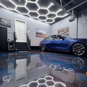 SEUZ Professionelle Fabrik Maßgefertigte Sechseckige LED-Deckenleuchte IP54-Zertifiziert 6000K Tageslicht <span class=keywords><strong>3</strong></span>-Jahres-Garantie für Autogaragen - Product Image 6