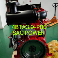 Motor Diésel DCEC Dongfeng Cummins 4BTA3.9-P80 55KW 1500RPM 3.9L Usado para Bombas Contra Incendios, Bombas de Agua, Motor de Enfriador de Agua