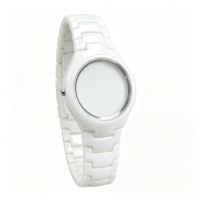 Ensemble de boîtier de montre en céramique blanche de luxe |   Bracelet en céramique monobloc |   Composants de montre résistants aux rayures pour montres de mode et de cérémonie