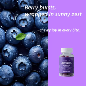 Suplemento Natural Vegano Premium en Gomitas para la Anemia, Tónico Sanguíneo <span class=keywords><strong>con</strong></span> Glicinato Liposomal, Calcio, Zinc, Selenio, <span class=keywords><strong>Vitamina</strong></span> <span class=keywords><strong>C</strong></span> y Hierro - Product Image 3